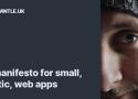 A manifesto for small, static, web apps - Ross Wintle